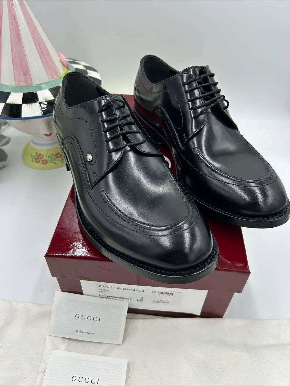 Men’s Gucci, Jasper, leather derby shoes size 10 fits 11 US made in Italy Gucci Derby Shoes | Cruise Fashion main image 4
